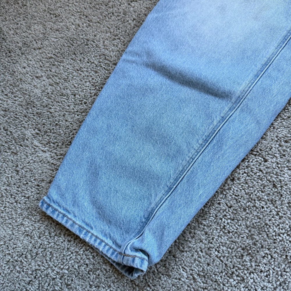 American Eagle Light Wash Barrel Jeans Size 0 - Picture 4 of 9